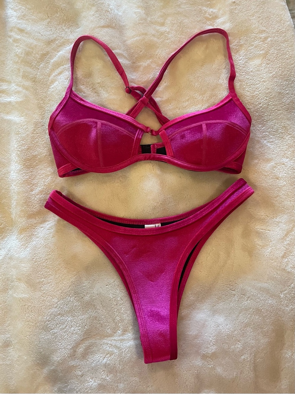 Hoaka Swimwear Velvet Neoprene Bikini Set